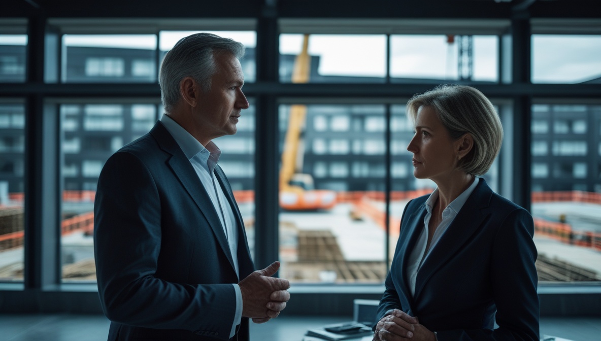 Senior professionals in discussion